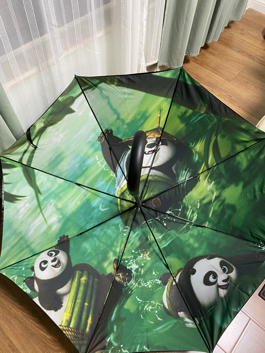 天堂伞旗舰店 功夫熊猫 晴雨伞 双用