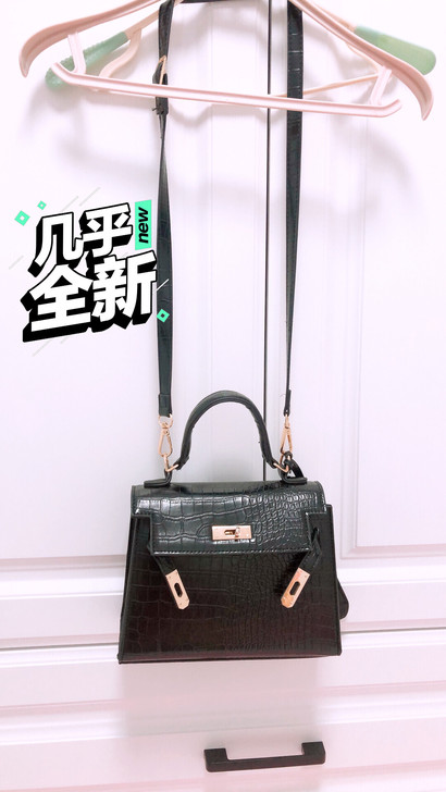 鳄鱼纹小方包，潮网红时尚单肩女包斜挎百搭i...
