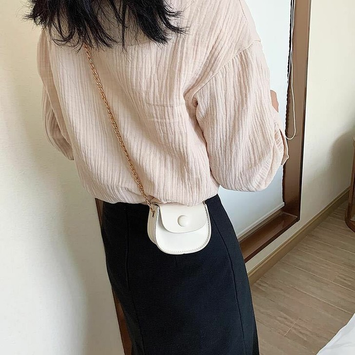 春夏少女迷你马鞍包包女新款2021韩版百搭...