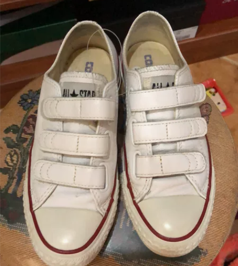 专柜正品匡威纯皮女鞋闲置 八成新 专柜正品...