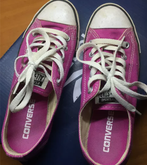 匡威 低帮 帆布鞋 玫红色 女鞋 正品  ...