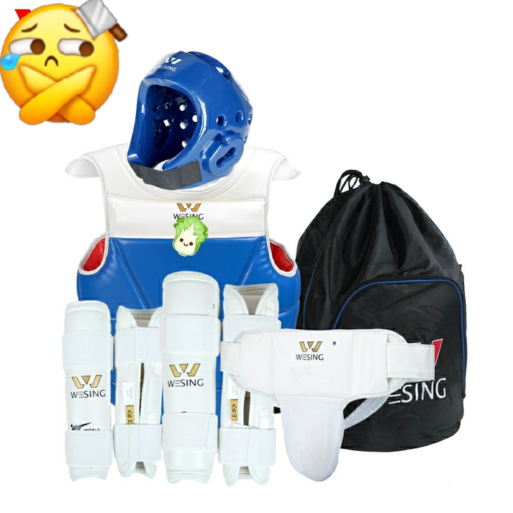 儿童跆拳道护具，孩子穿了一次，被踢了一脚嫌...