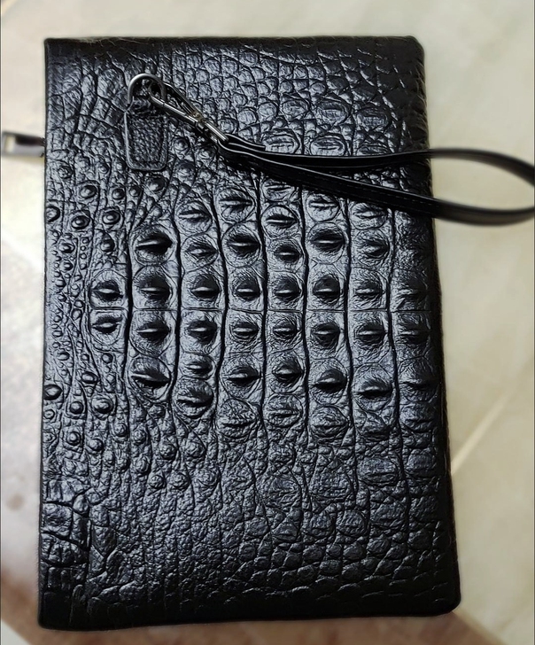 头层牛皮男士手包鳄鱼纹手拿包男包真皮休闲信...