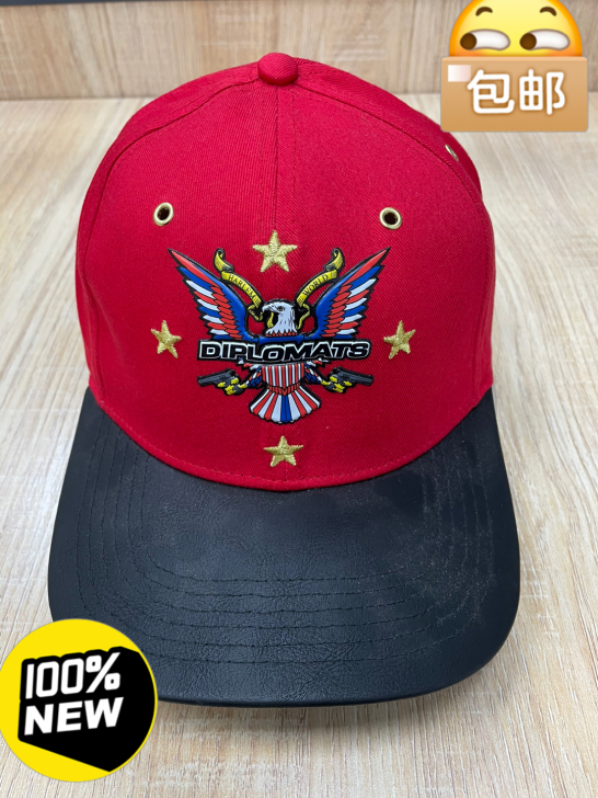 全新 鹰标弯檐全棉鸭舌帽ins女遮阳防晒帽