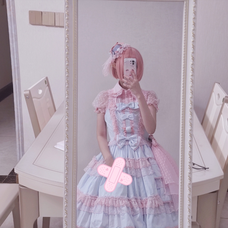 急出回血，糖分溢出jsk 蓝粉s码小物小礼帽