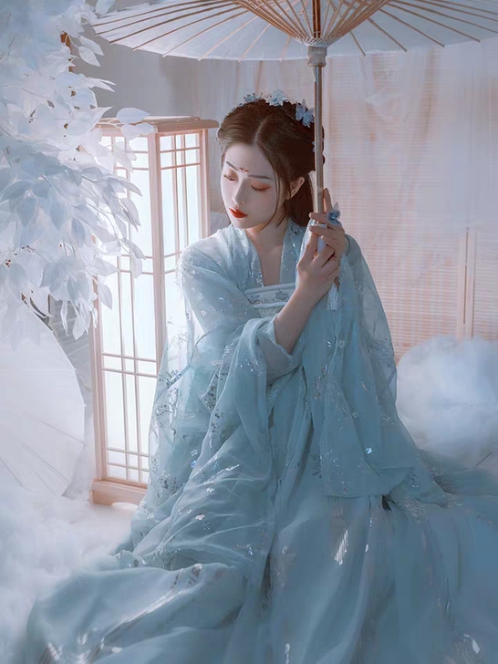 正品白菜汉服 艺缕云鹤汉服女原创正品齐胸襦...