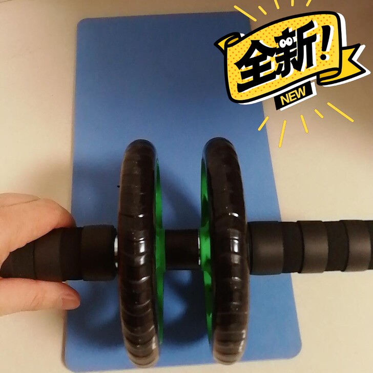 腹肌轮健腹轮双轮单轮滚轮初学者收腹部健身器...