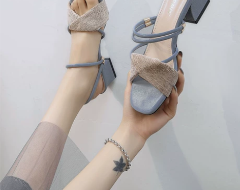 全新包邮 仙女风一鞋两穿凉拖鞋女2022...