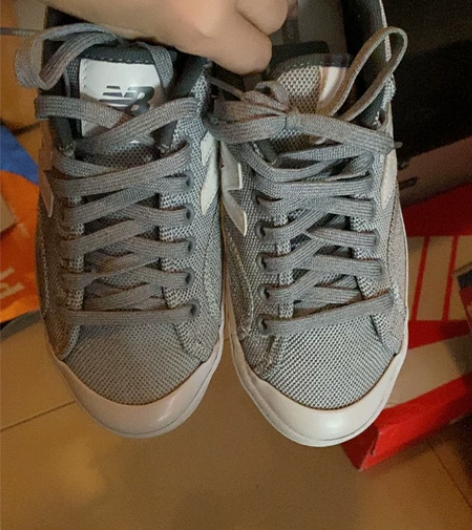 新百伦正品帆布平底鞋。官网购入。98新，穿...