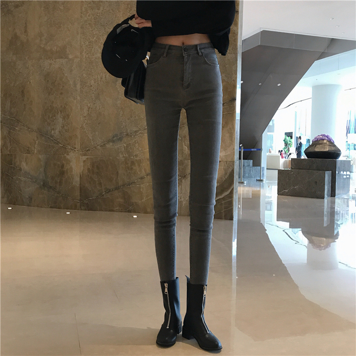 LGGSTYLEchic风加绒加厚保暖高弹...