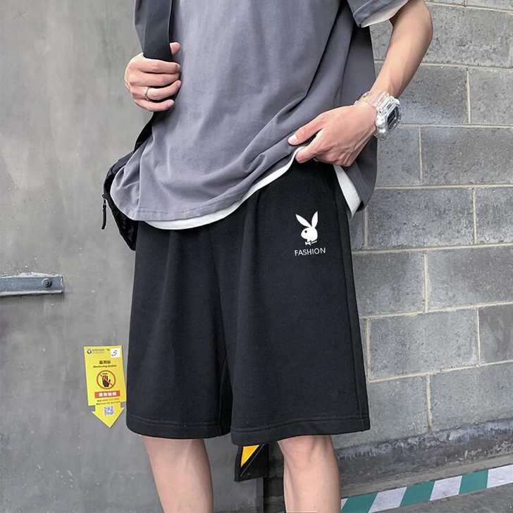 【清仓包邮】男士冰丝休闲运动短裤花花公子男...
