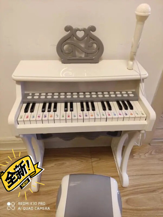 【就一台】儿童小钢琴玩具带话筒仿钢琴键电子...