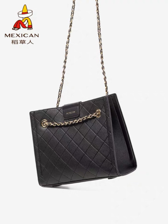 稻草人女士皮包  链条包