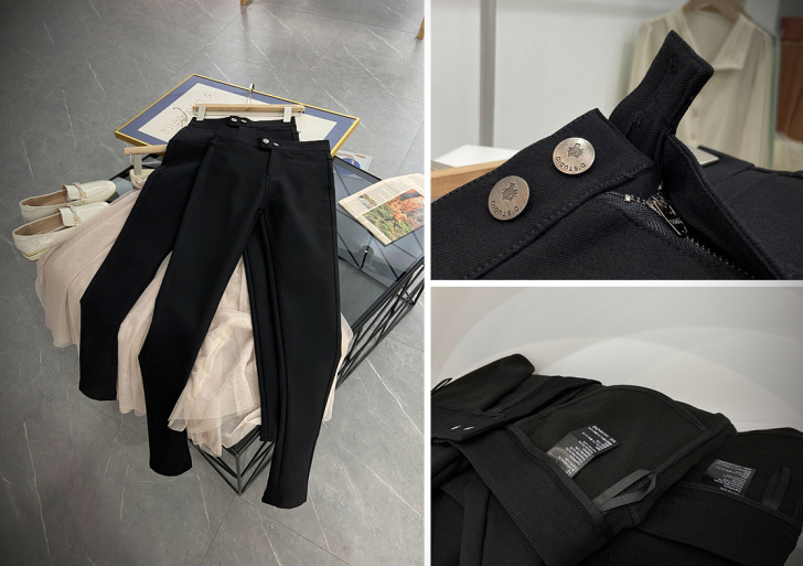 K39 B 重点推荐厚实加绒休闲小猫裤两种...