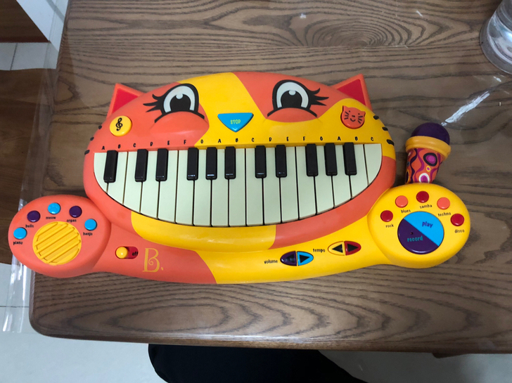 B.Toys比乐 大嘴猫钢琴 儿童音乐钢琴...