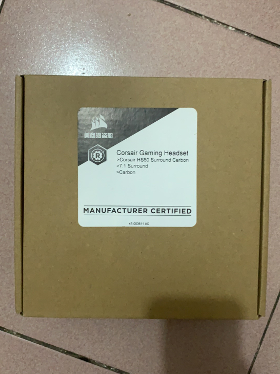 海盗船HS60耳机，未拆封，未使用。打码是...
