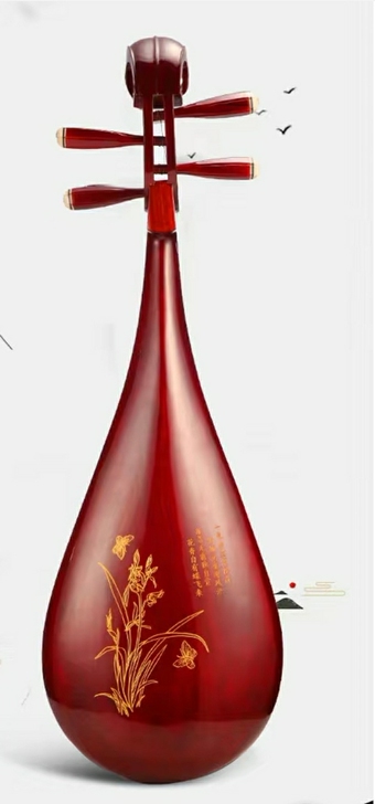 闲置的纯手工红木琵琶，特价处理，没怎么用，...