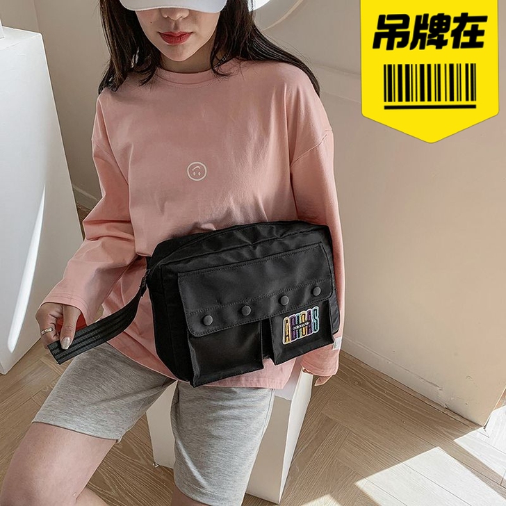 大容量腰包尼龙防水胸包单肩斜挎背包男女情侣...