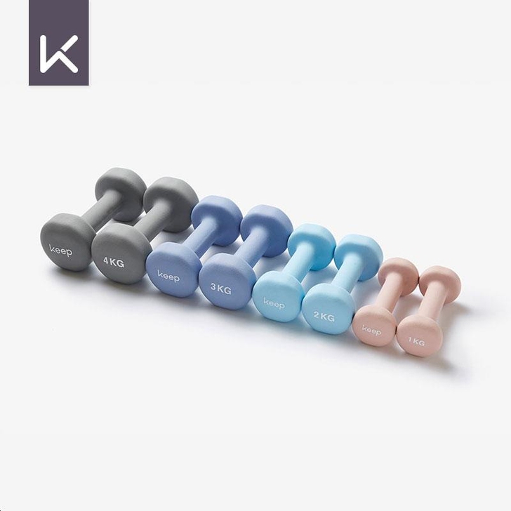 Keep旗舰店浸塑哑铃男女士家用家庭健身瘦...