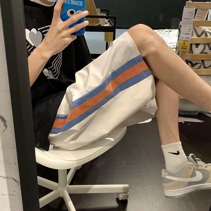 休闲短裤男夏季裤子韩版潮流宽松运动裤潮牌男...