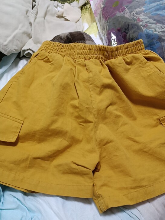 三木社 日系休闲松紧腰短裤工装男友风好搭配...