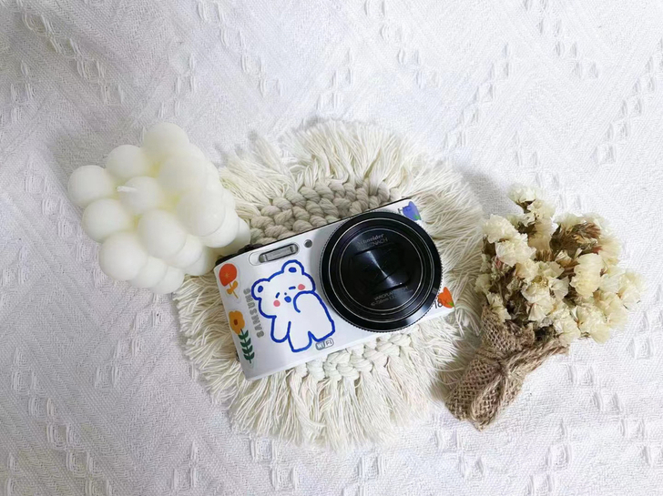 奶白色三星wb长焦