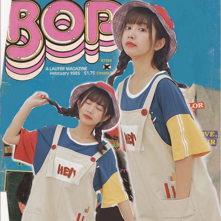 森女部落 选择烦恼 夏季背带裤可爱休闲裤子...