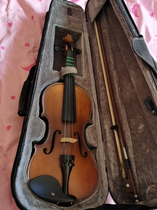1/2小提琴，自家孩子用的，8成新，音质好...