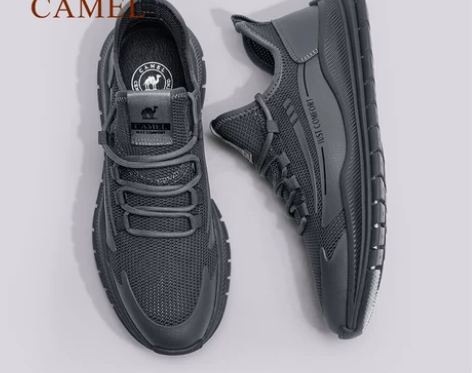 骆驼鞋 男鞋2022春季新款舒爽飞织透气舒...