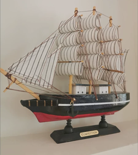 尾货清仓，全新包邮出。一帆风顺帆船模型摆件...