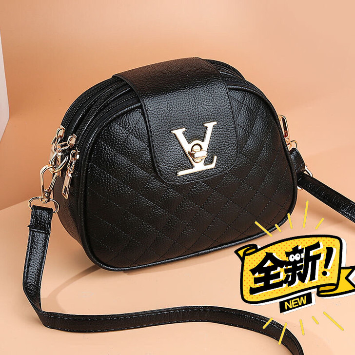 外贸单取消清仓处理。真皮质感女士单肩斜挎小...