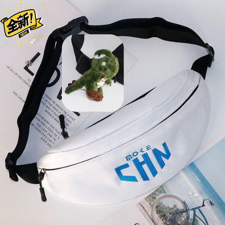 男士胸包日系潮牌休闲单肩包ins潮流学生背...