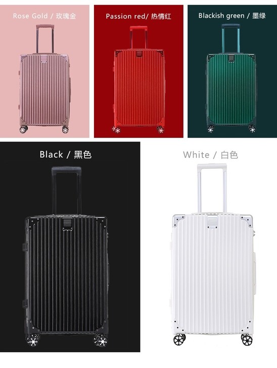 花花公子旅行箱行李箱铝框万向轮