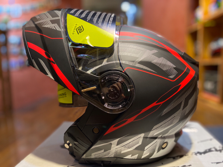 意大利faseed双镜片揭面全盔休旅头盔摩...