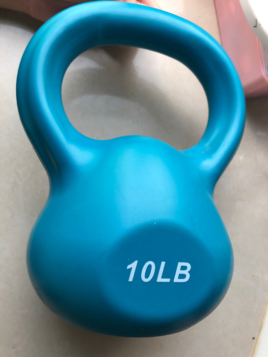 能耐哑铃，蓝色10LB，家庭小重量健身