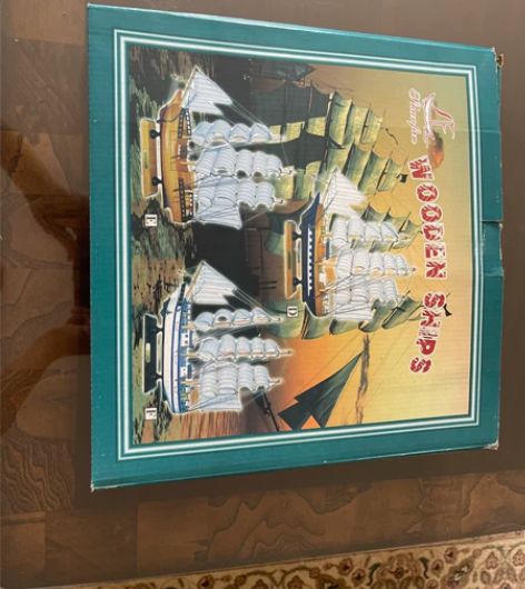 全新木质帆船装饰品，生日礼物 感兴趣的话点...