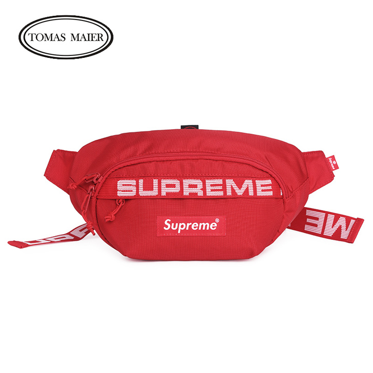 Supreme NYC斜挎包男潮牌单肩包男...