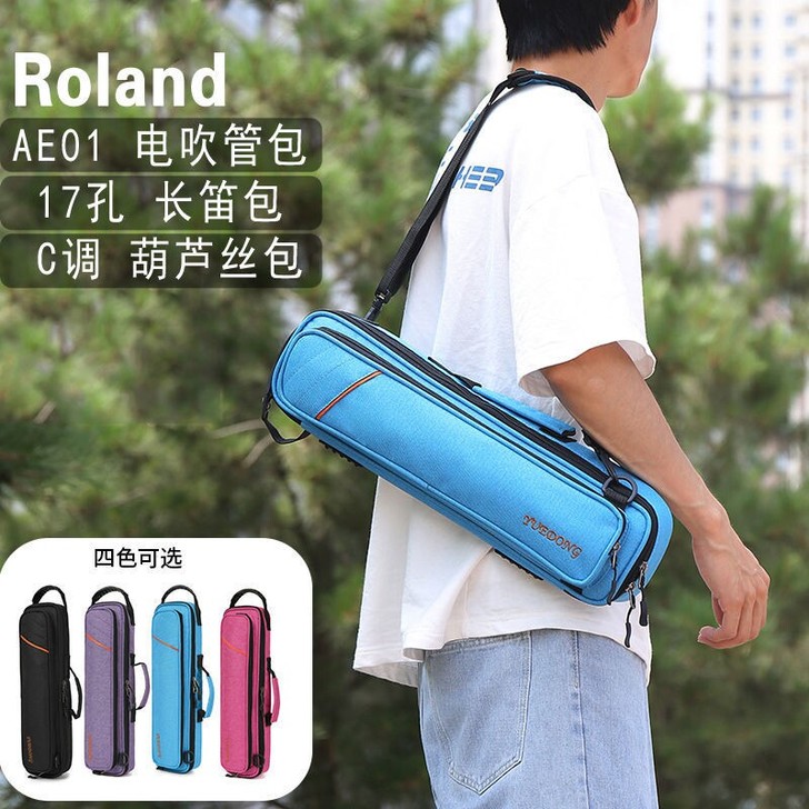 罗兰电吹管包AE01单肩便携加厚防水长笛袋...