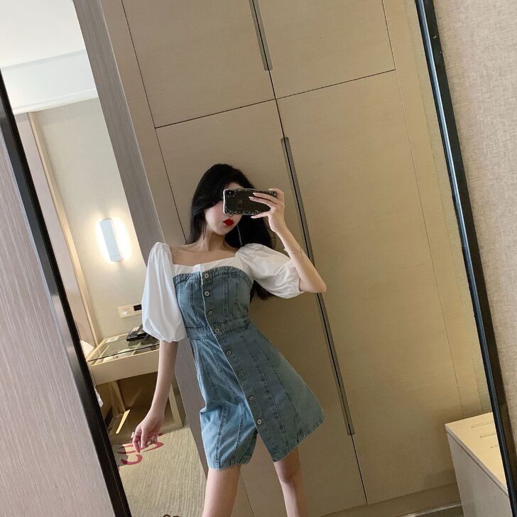 夏天牛仔裙子女神范2020年夏季新款时尚一...