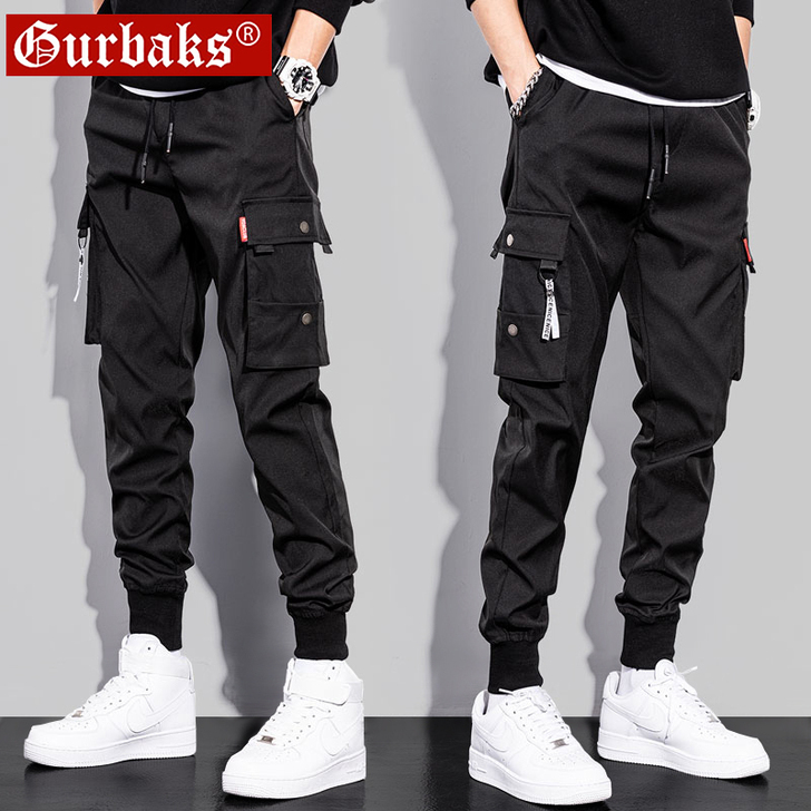 夏季ins工装裤男士束脚潮流薄款机能高街潮...