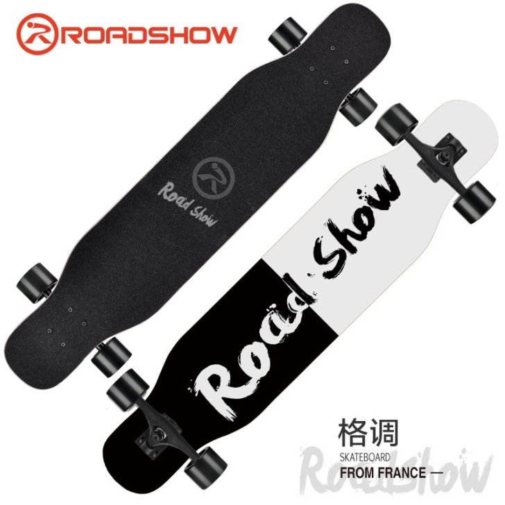 乐秀长板滑板女生初学者舞板刷街男生韩国专业...