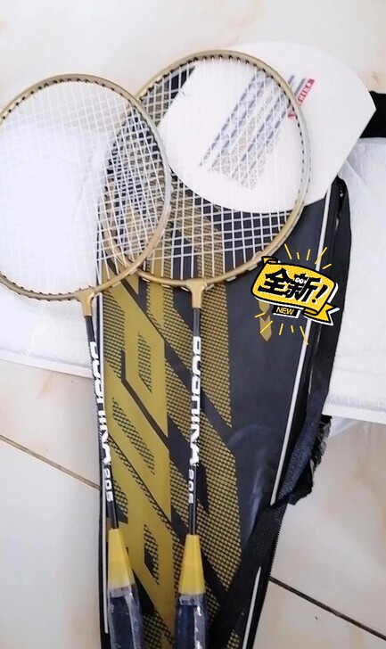 （搬家全新闲置）羽毛球拍，带球包，搬家整理...