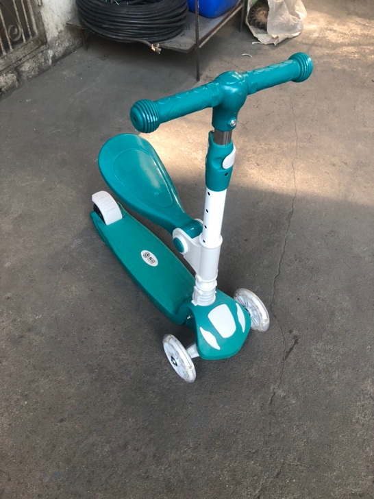 【商场清仓】原价398高端三合一宝宝滑板车...