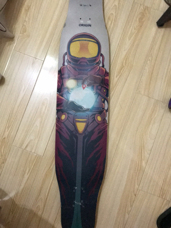 宇航员长板板面 轻微磨损 下地几次 有一边...