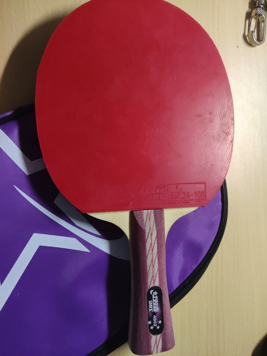 出乒乓球拍，119购入，没打过几次，55出