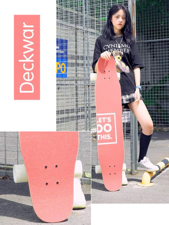 转手9成新专业长版滑板，适合初学者，易上手...