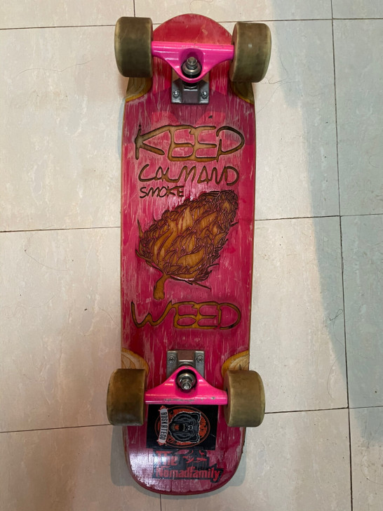 vintage滑板 传统鱼板 镂空木雕（非...