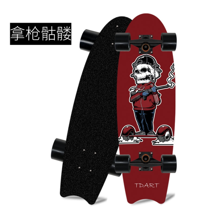 《木元素回馈促销》鱼板单翘刷街板鱼尾滑板枫...