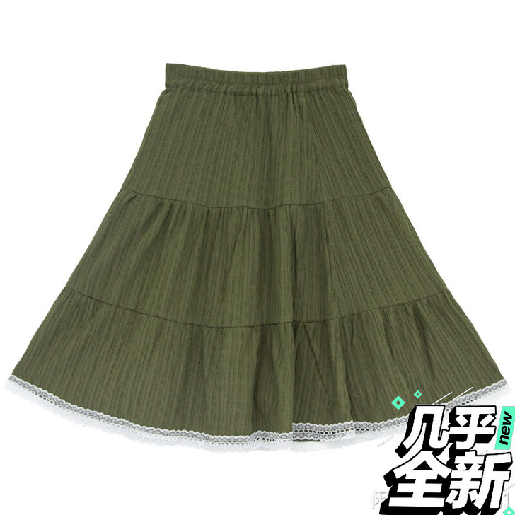 森系女 夏季中裙