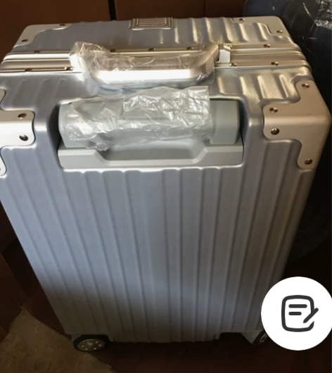 旅行箱,复古风格,太空铝,20寸,银白色 ...